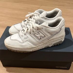 New Balance 550 Cream Sneakers
